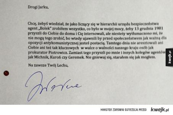 Znalezione w szafie Kiszczaka
