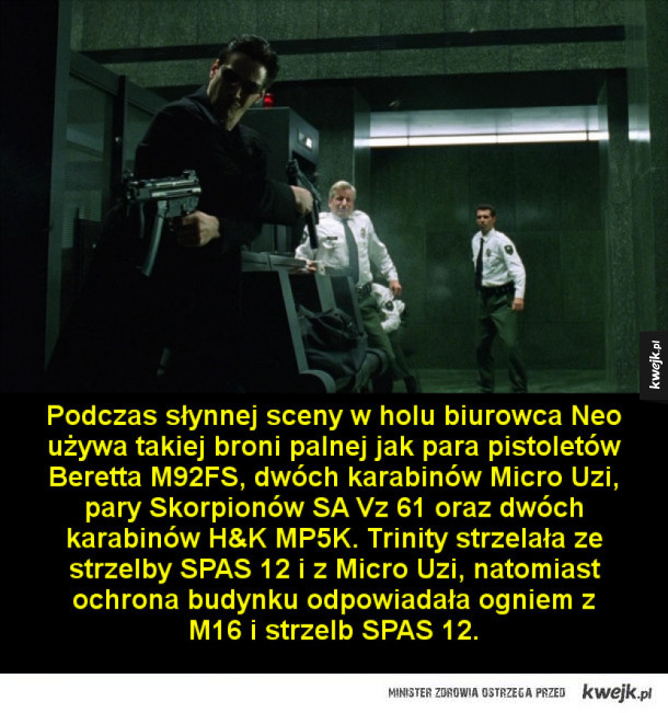 Ciekawostki o filmie Matrix