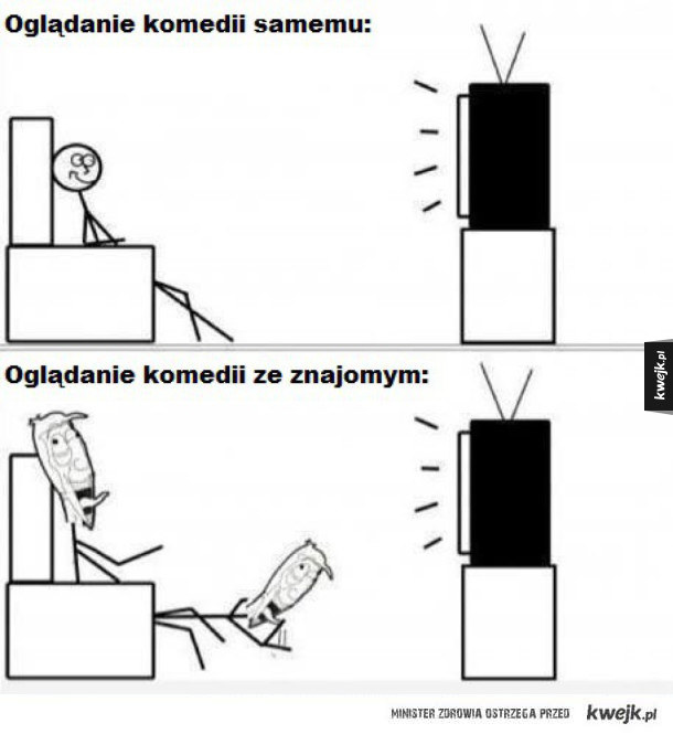 Oglądanie komedii