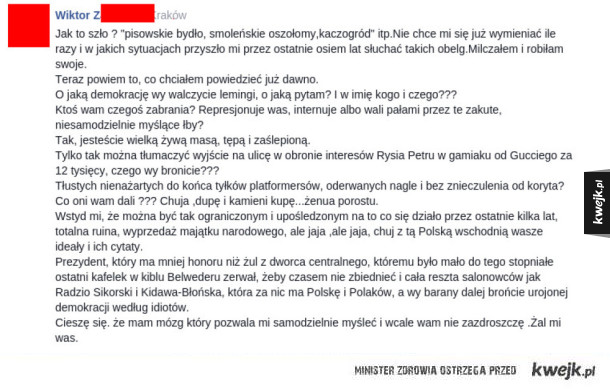 Opinia pewnego pana o Komitecie Obrony Demokracji