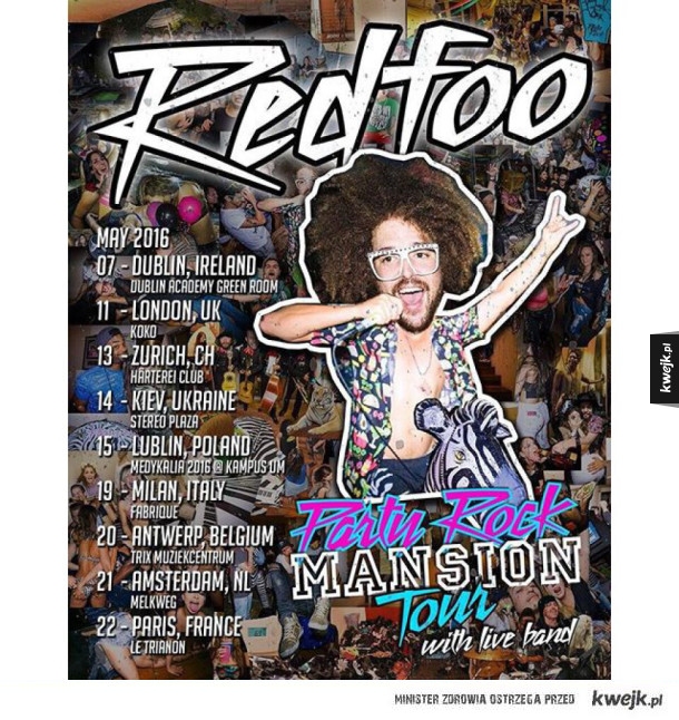 REDFOO of LMFAO po raz pierwszy w Polsce !!!