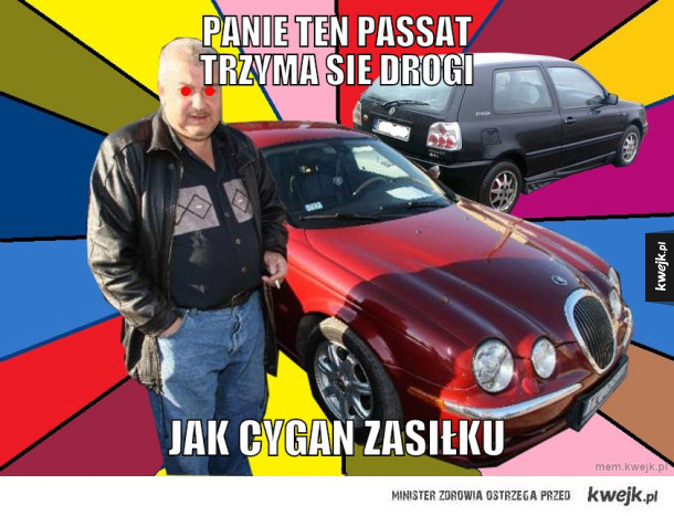 Panie ten passat trzyma sie drogi