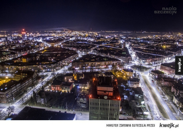 Szczecin nocą 
