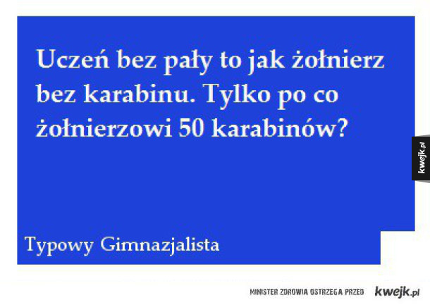 Uczeń i karabiny