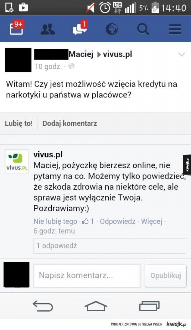 Pożyczka na co tylko chcesz VIVUS