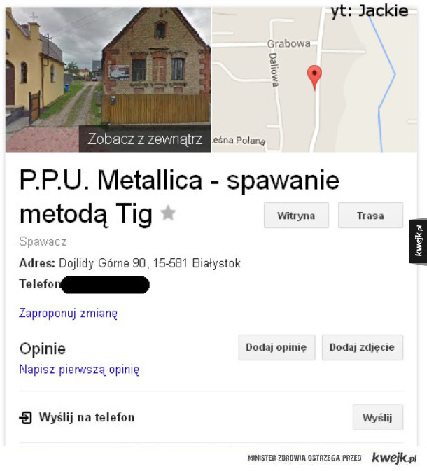 Metallica - spawanie xD