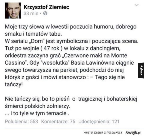 Poczucie humoru, dobry smak i tematy tabu.