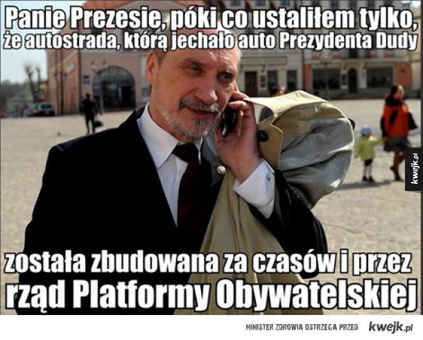 Melduję  Panie Prezydencie