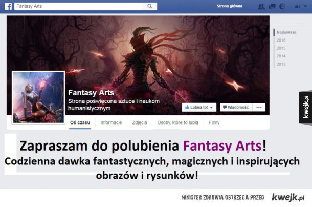Fantasy Arts na Facebook'u!