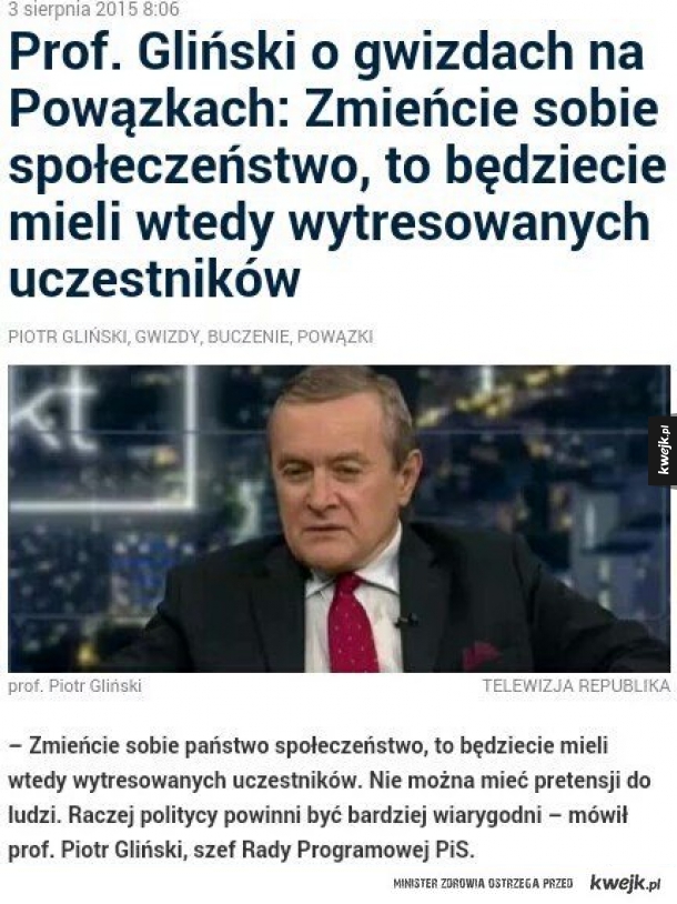 Gliński pisze do Andersowej i do pisu
