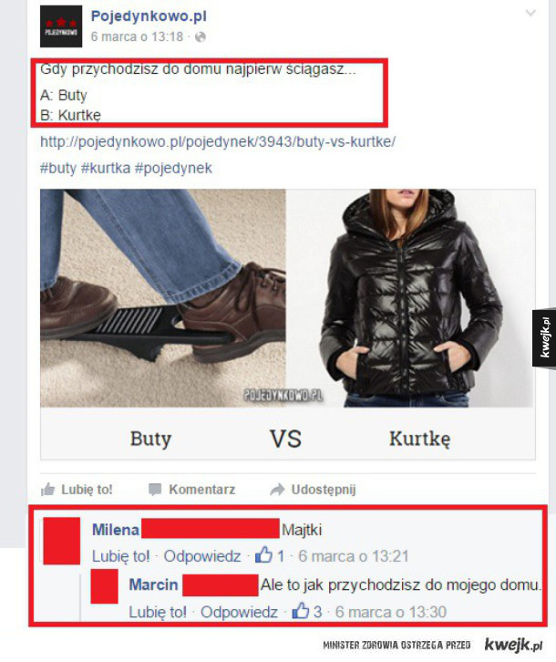 Co najpierw ściągasz