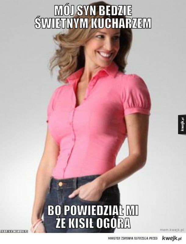 Mój syn będzie świetnym kucharzem