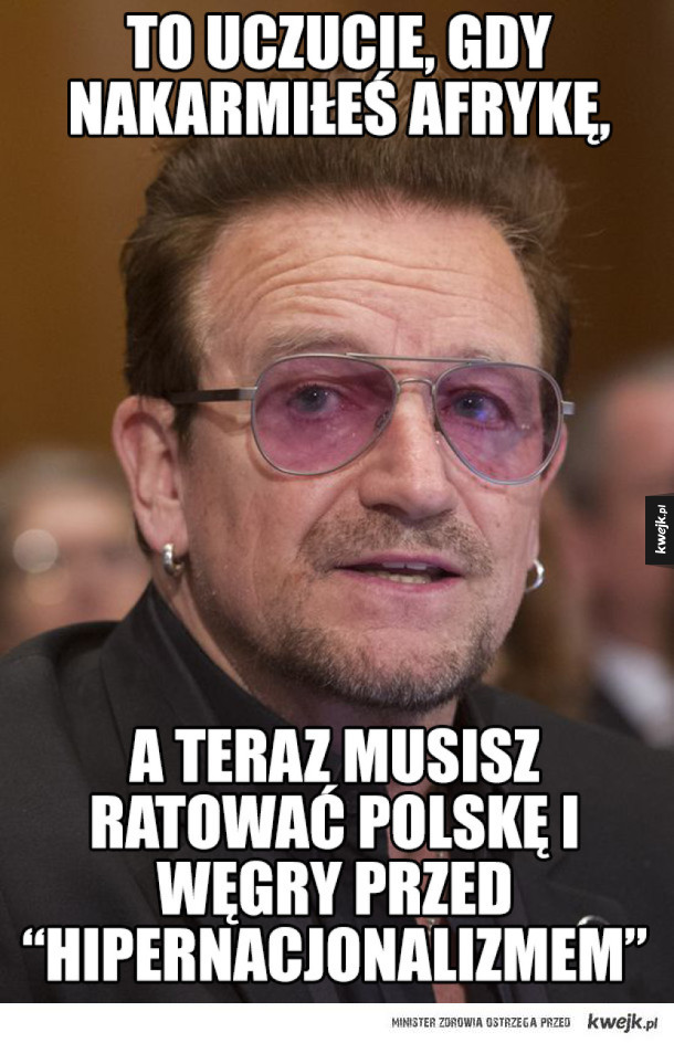 Bono ratuje świat