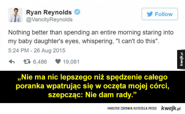 Te wpisy Ryana Reynoldsa o córce zasługują na nagrodę