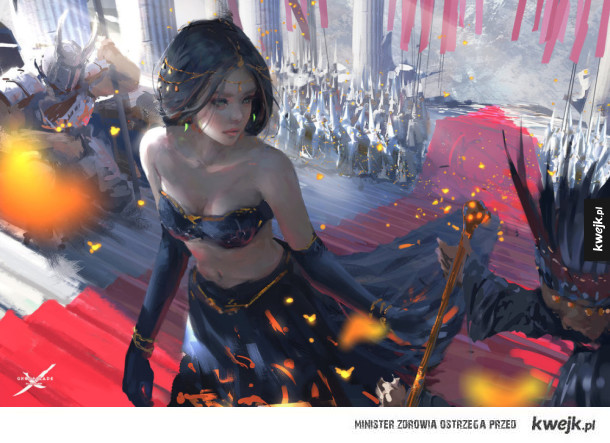 świetne grafiki fantasy autorstwa Wang Linga