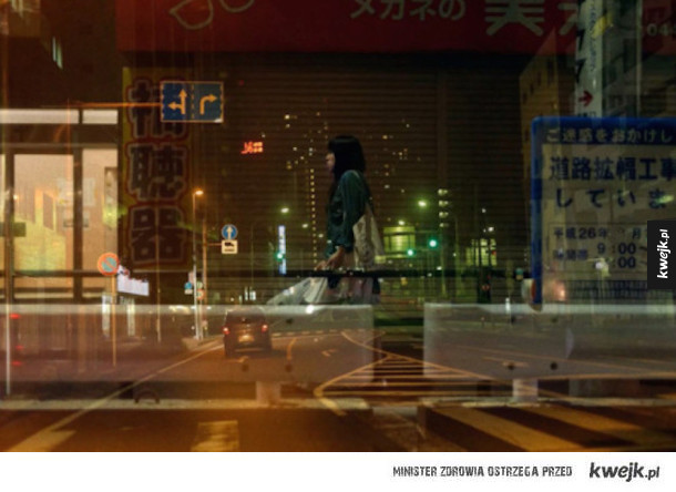 Surrealistyczne zdjęcia Tokio nocą