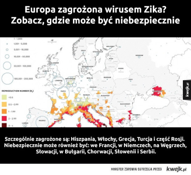 Europa zagrożona wirusem Zika