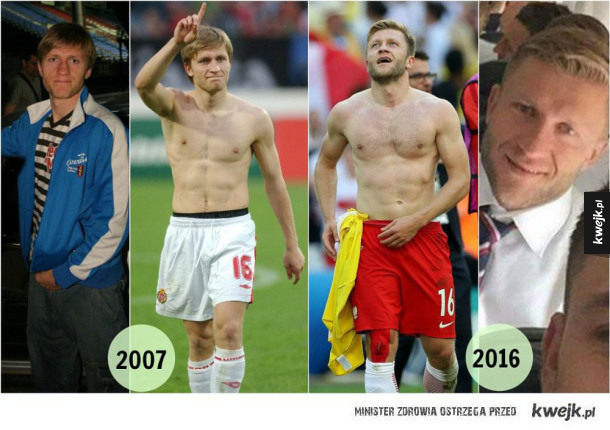 Jak zmienili się Polscy piłkarze