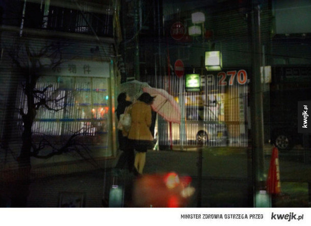 Surrealistyczne zdjęcia Tokio nocą