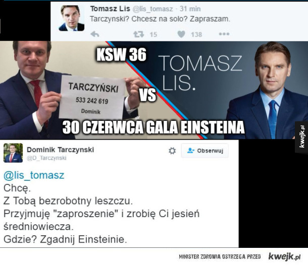 Tarczyński vs Tomasz Lis KSW