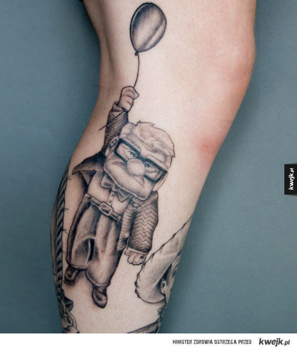 Tatuaże inspirowane filmami Pixara
