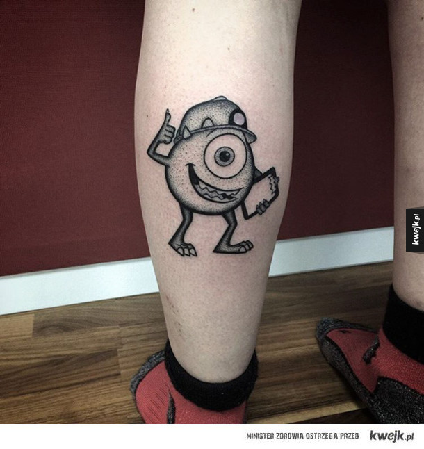 Tatuaże inspirowane filmami Pixara