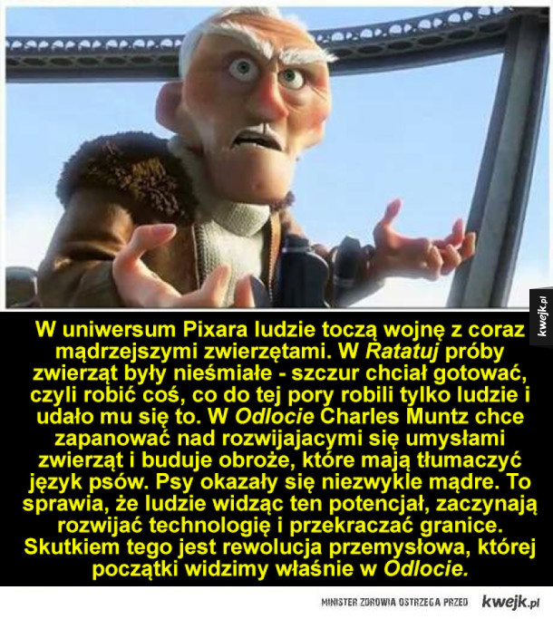 Ciekawa teoria na temat filmów Pixara
