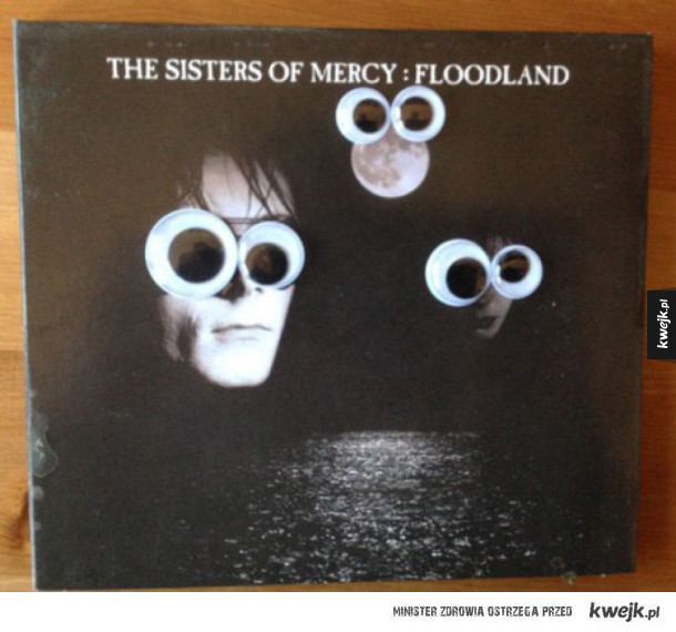 Okładki klasycznych albumów z googly eyes