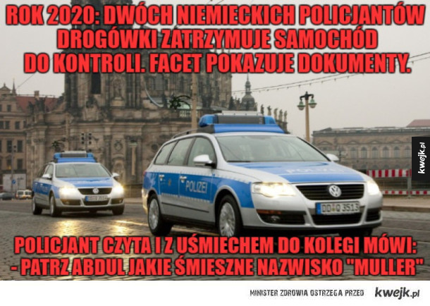 Dwóch niemieckich policjantów