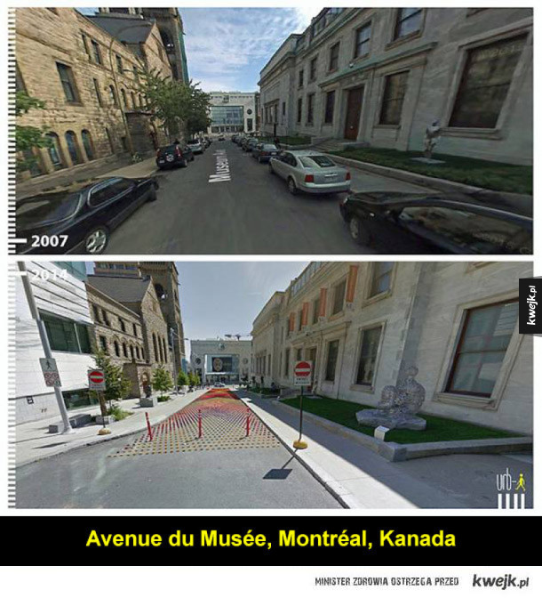 Pozytywne transformacje miast widoczne na Google Street View