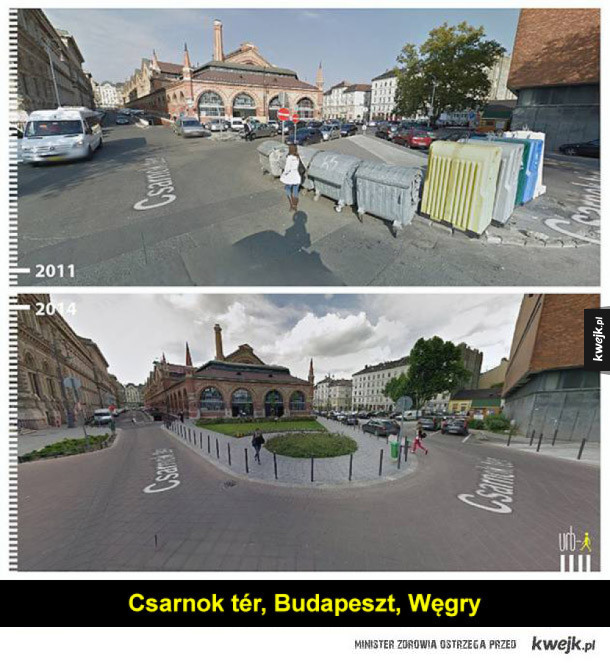 Pozytywne transformacje miast widoczne na Google Street View