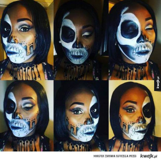 Genialne makijaże halloweenowe