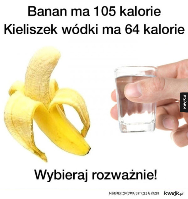 Banan vs wódka