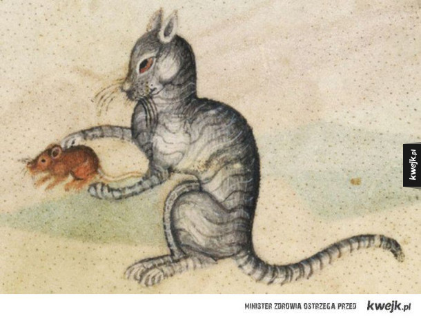 Średniowieczne koty rysowane przez prawdziwych miłośników kotów