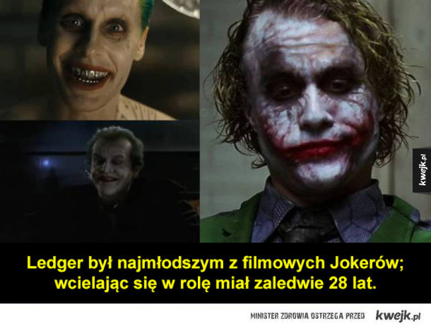 Kilka ciekawostek o Jokerze w wykonaniu Heatha Ledgera