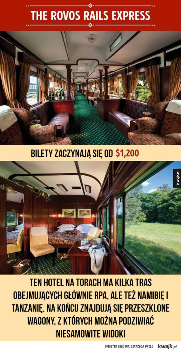 Najbardziej luksusowe pociągi świata