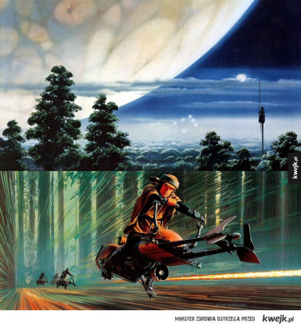 Grafiki koncepcyjne do Gwiezdnych Wojen autorstwa Ralpha McQuarriego