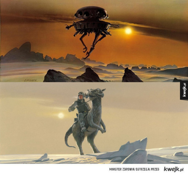 Grafiki koncepcyjne do Gwiezdnych Wojen autorstwa Ralpha McQuarriego