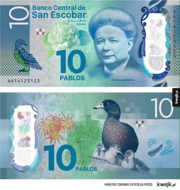 San Escobar ma już walutę