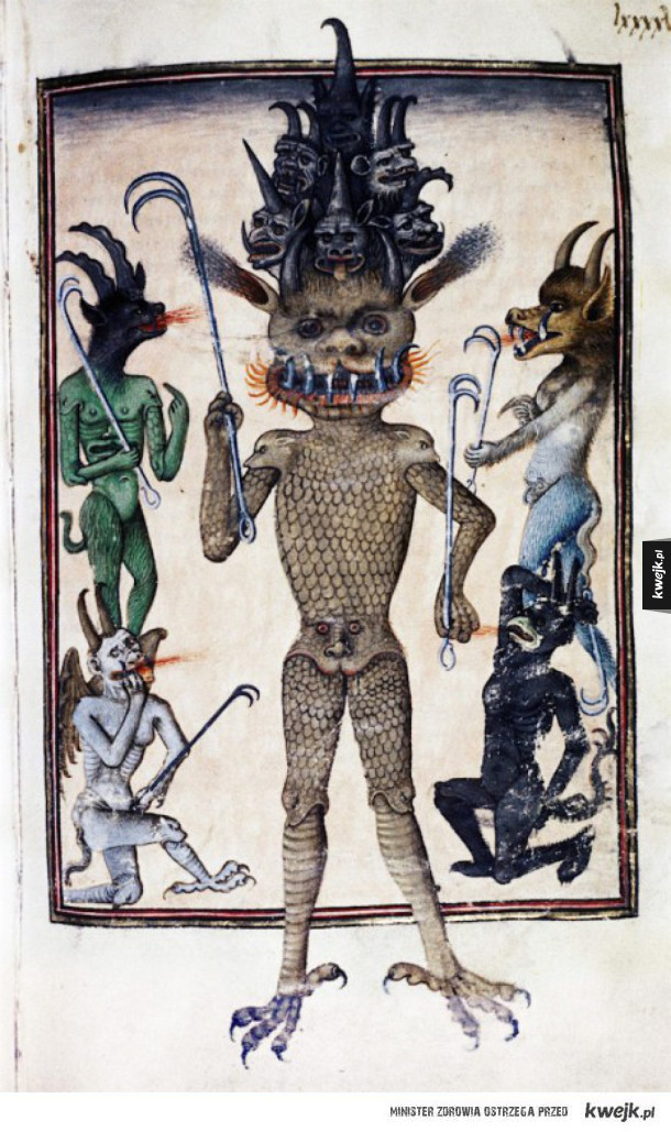Piekło i demony ze średniowiecznych ilustracji