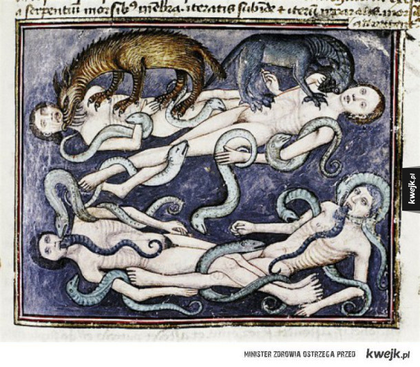 Piekło i demony ze średniowiecznych ilustracji