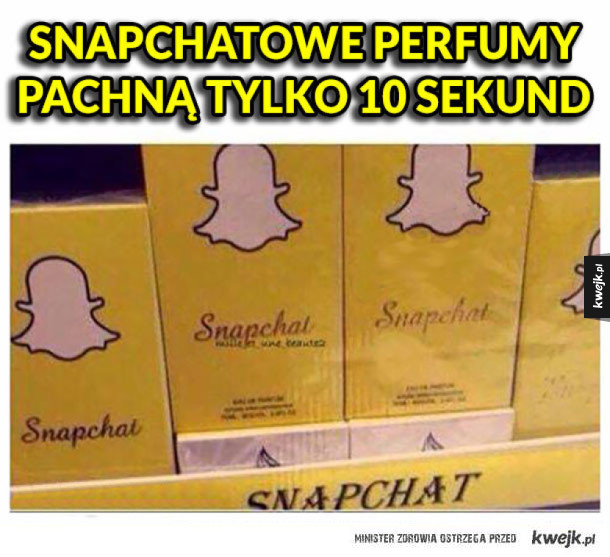 Snapchatowe perfumy