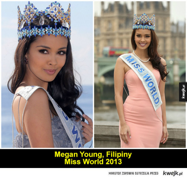 Zdobywczynie tytułu Miss World z różnych okresów