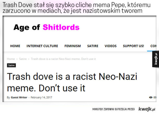 Trash Dove - fioletowy gołąb, który błyskawicznie podbił internet