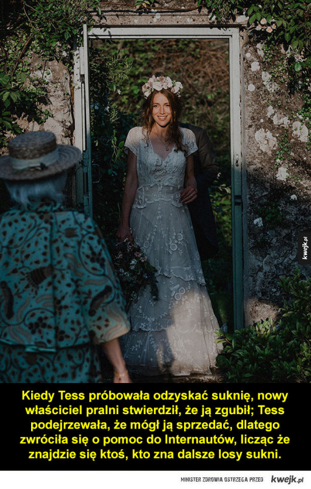 Internauci pomogli w odnalezieniu antycznej sukni ślubnej