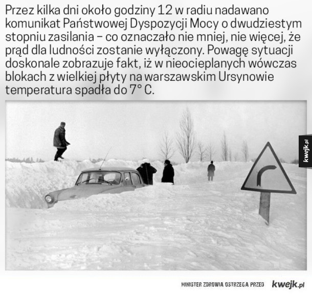 Zima stulecia w Polsce w roku 1978/79. Gdy zobaczysz te zdjęcia zrobi Ci się naprawdę zimno