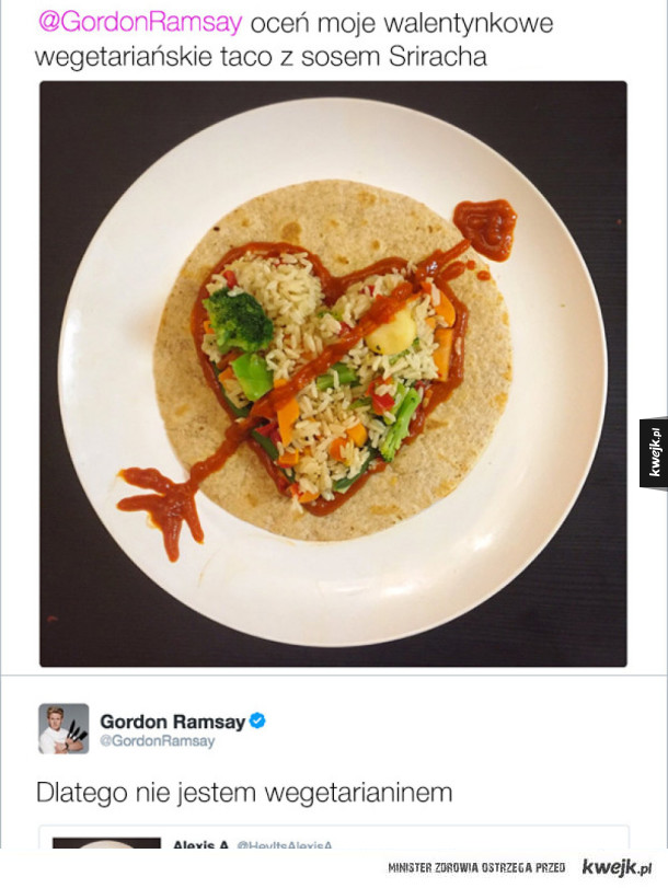 Gordon Ramsay ocenia na Twitterze