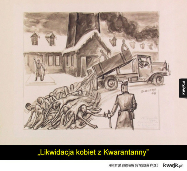 Przerażające obrazy polskiego malarza z obozu w Oświęcimiu