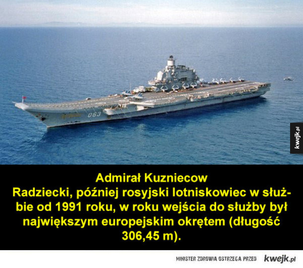 Największe wojskowe okręty w historii