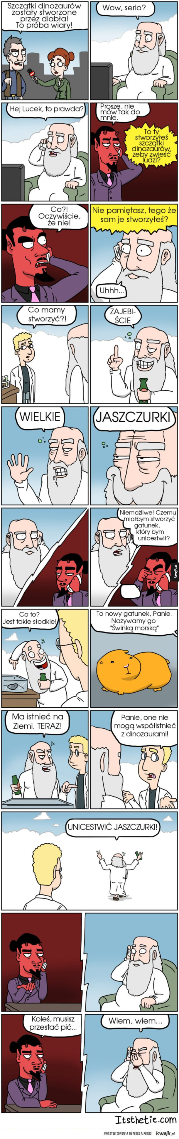 Komiksy o przygodach Boga